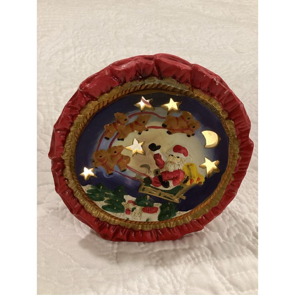 Vintage Tabletop Christmas Tea Light Holder